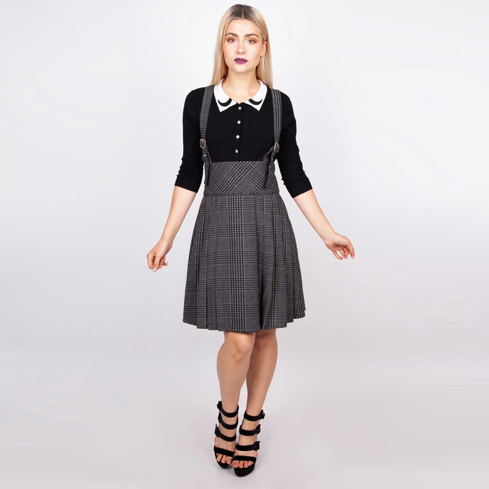 Jawbreaker - Grey days Hoge taille rok - Grijs